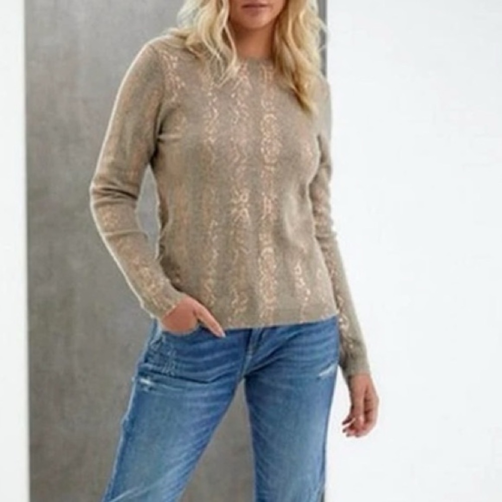 Brodie Fine Cashmere Crew Neck Sweater Size: XS